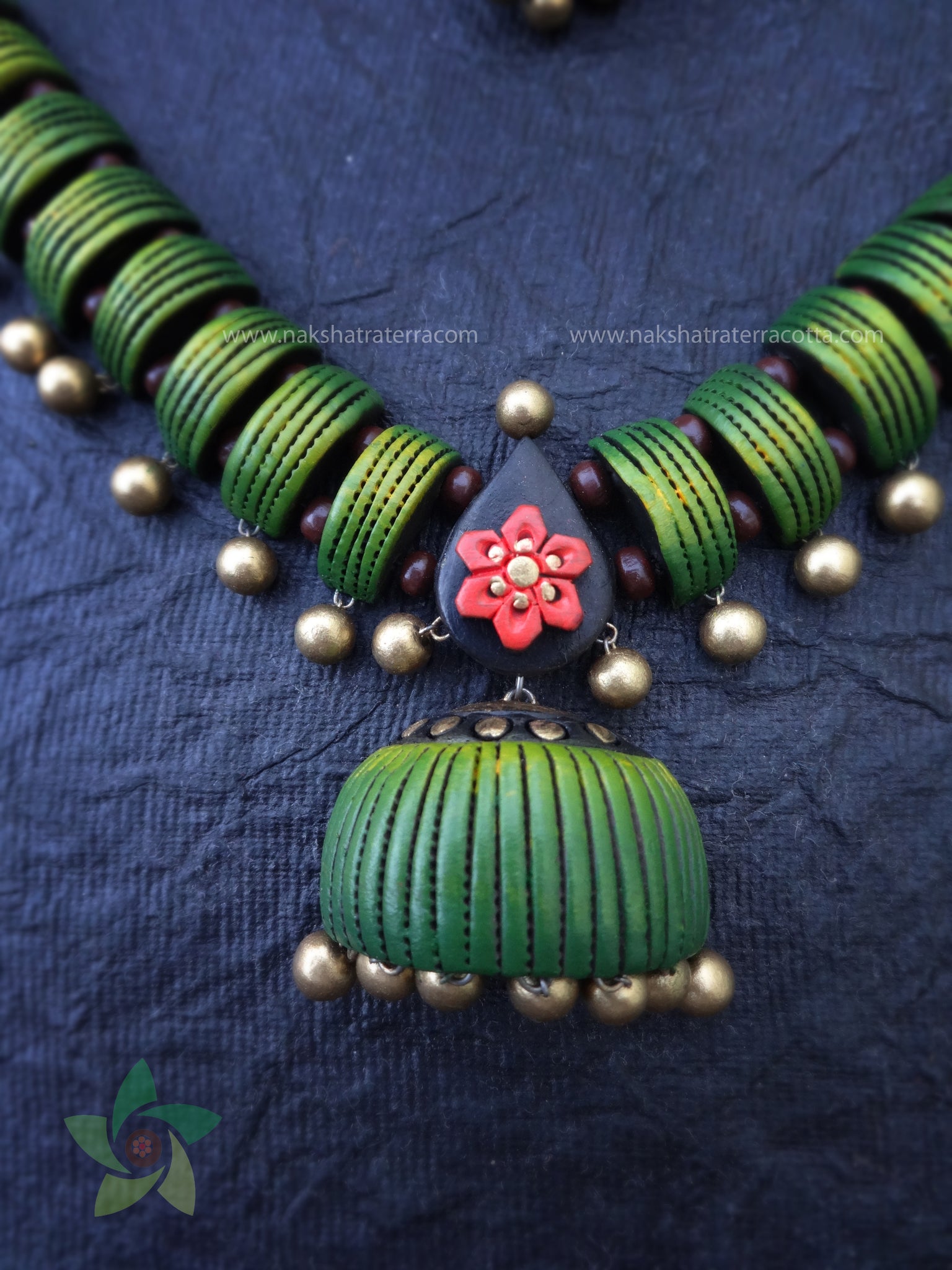 Terracotta jewellery set
