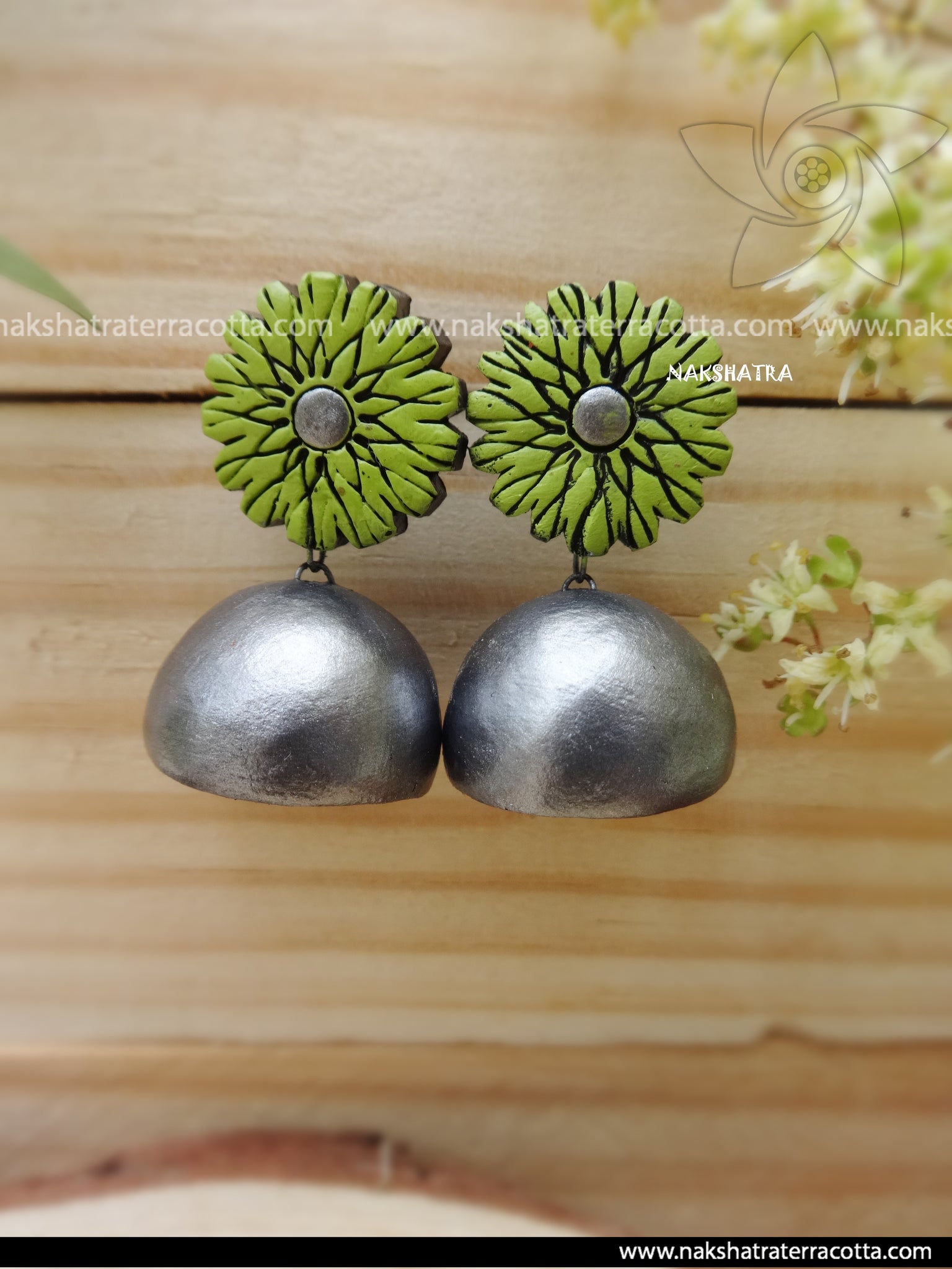 Bamboo Green jhumka