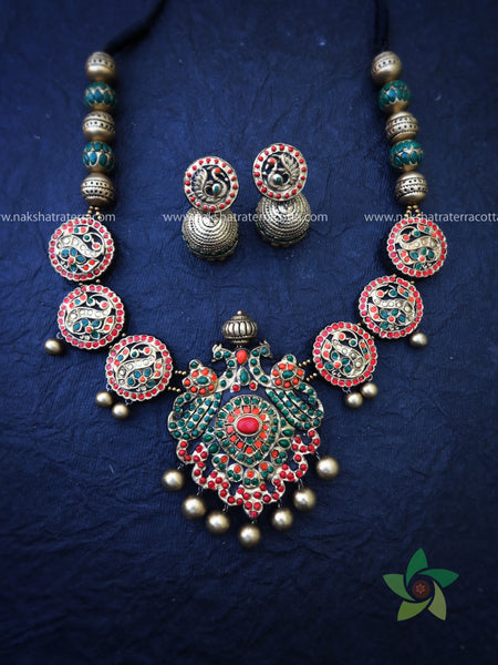 Traditional terracotta jewellery set