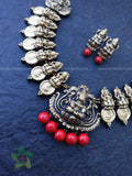 Coin lakshmi Terracotta jewellery set