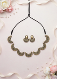 Oviyam- golden terracotto necklace set