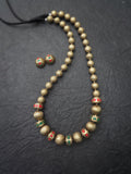 Malamakal- golden terracotto necklace set