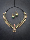 Venkadesh- golden terracotto necklace set