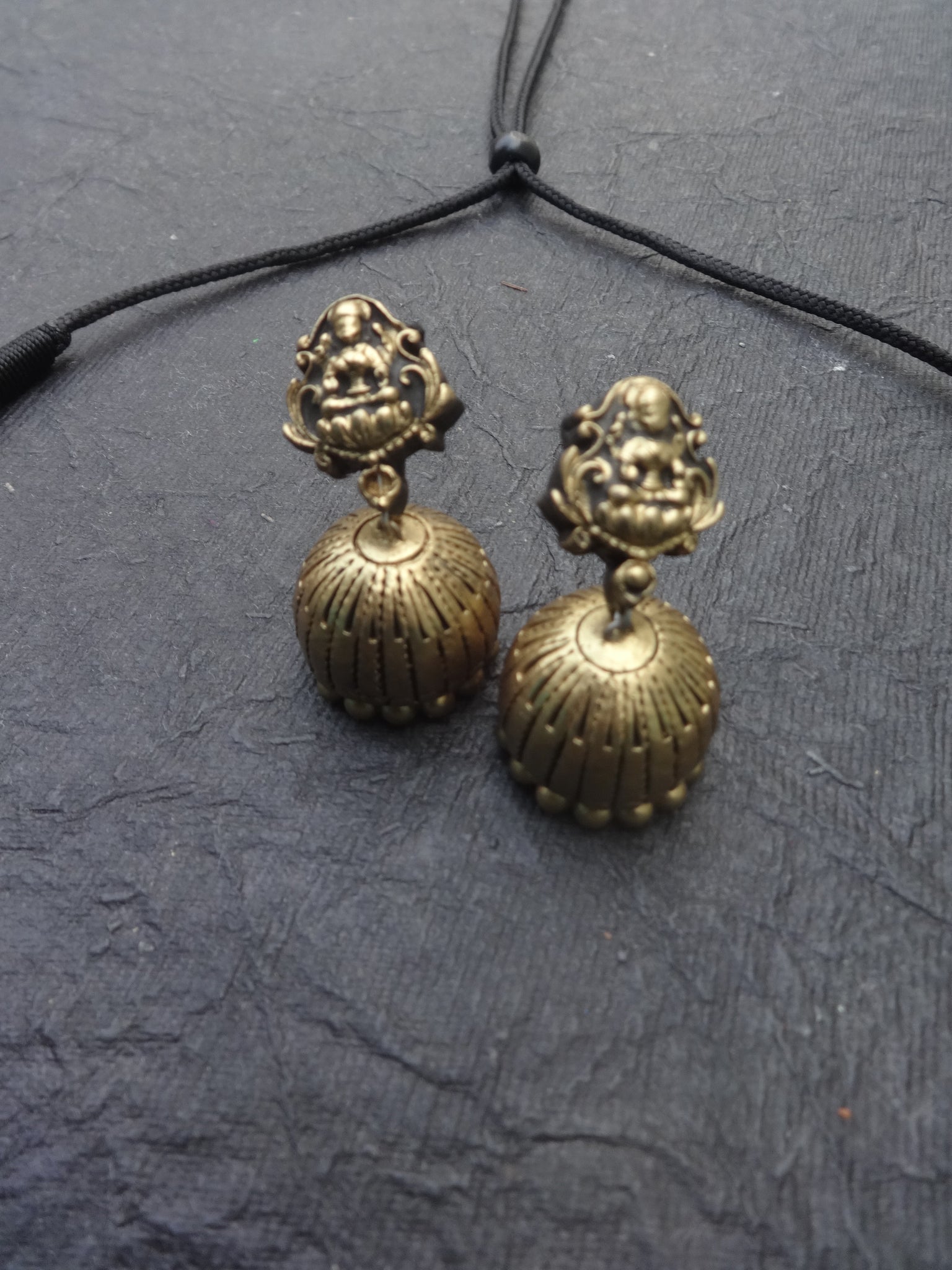 vallikodi- golden terracotto necklace set